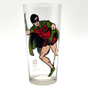 Vintage 1978 DC Comics Robin Superhero Pepsi Collector Series Glass Batman Show
